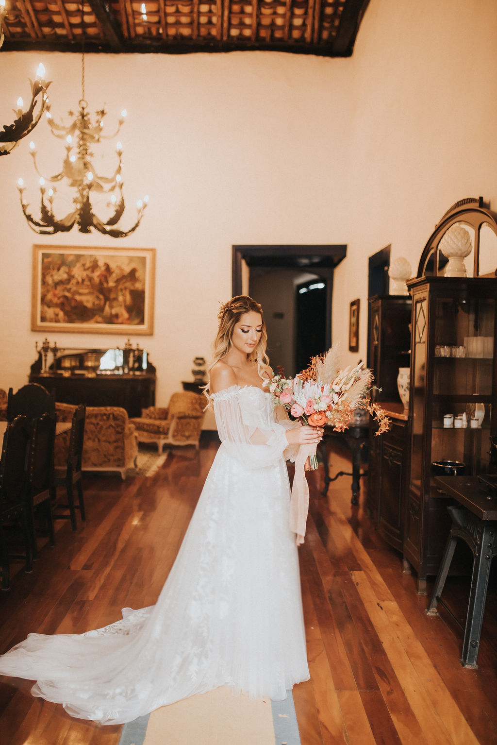 Carrie Off-the-Shoulder Wedding Dress