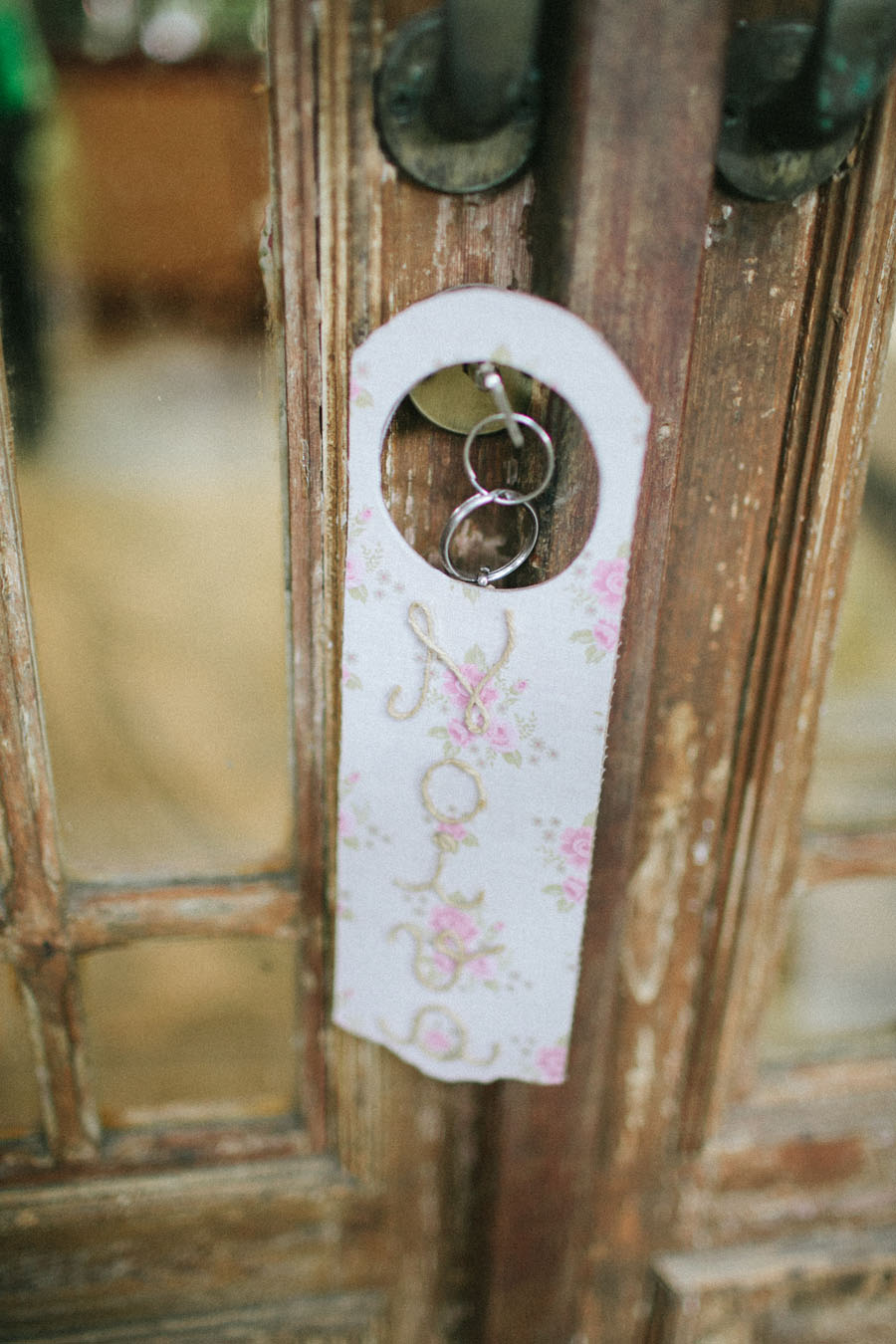placa para porta &#8211; mimo de casamento DIY
