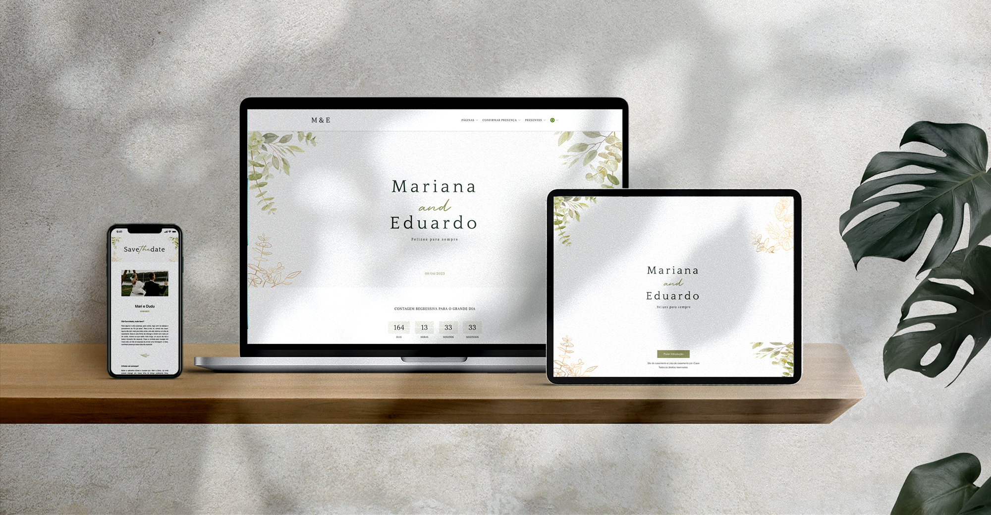 sites de casamento no site e computador