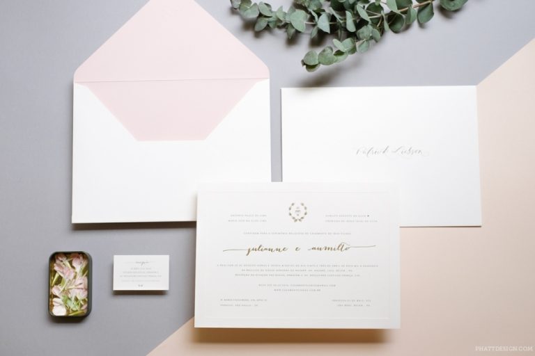 Personalizando o seu Convite de Casamento Tradicional – Dicas da Phatt Design