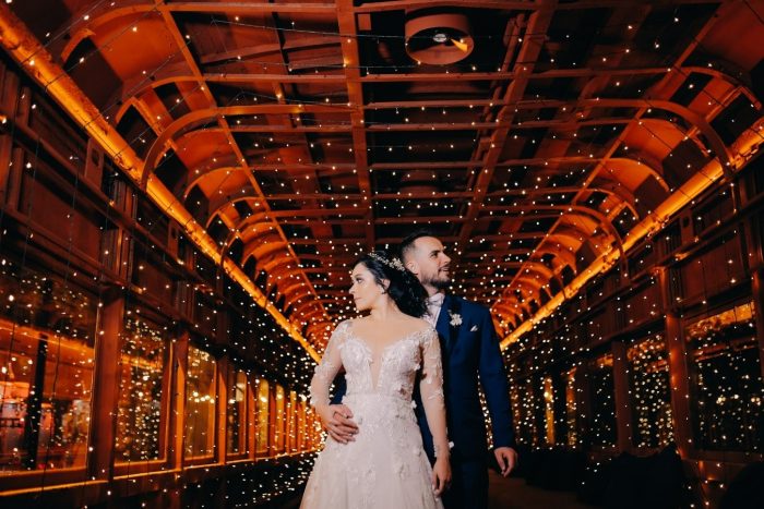 casamento industrial em vagão de trem