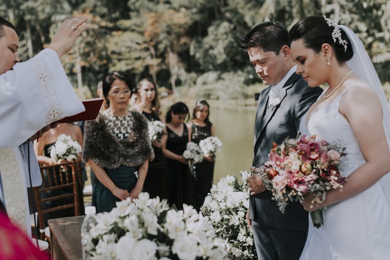 Casamento bucólico e lindo em frente ao lago &#8211; Pérola e André