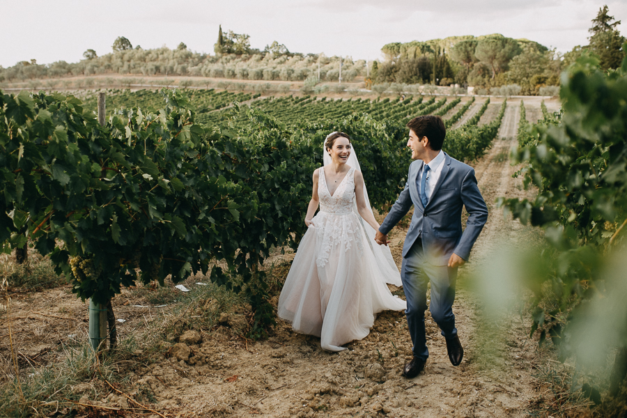 Elopement Wedding em uma vinícola na Toscana- Poly &#038; Diego