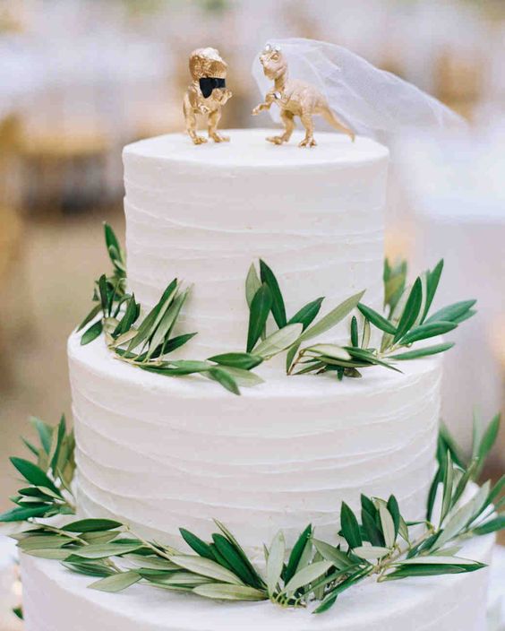 topo de bolo de casamento de animais