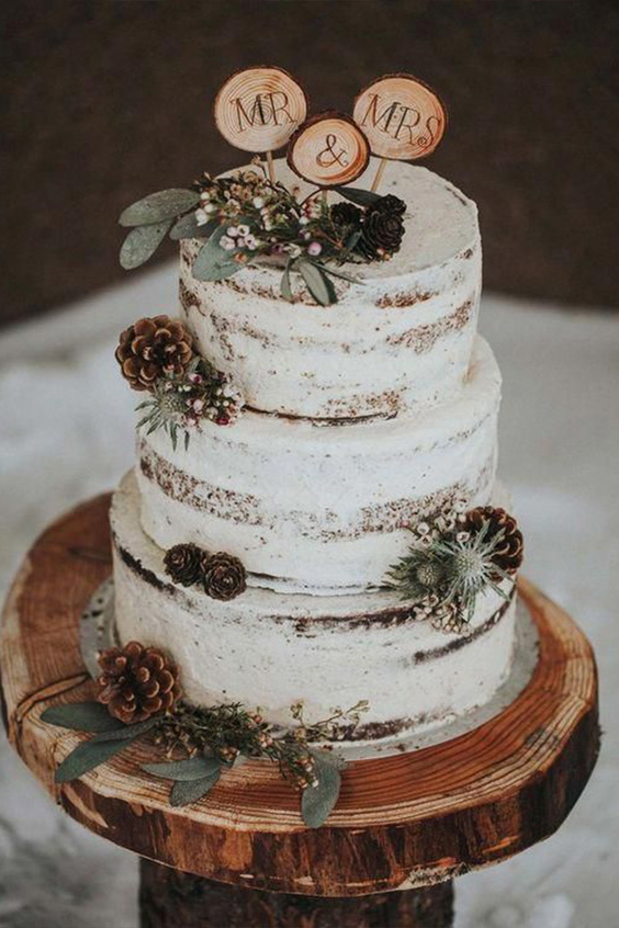 topo de bolo de casamento madeira