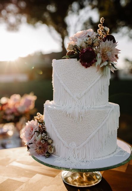 topo de bolo de casamento flores secas