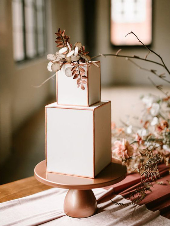 Topo de bolo de casamento de flores