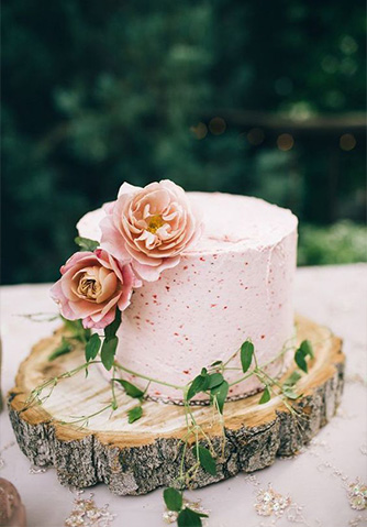 Topo de bolo de casamento de duas flores