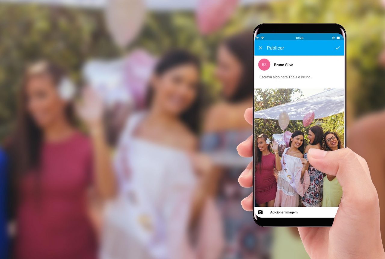 App iCasei permite compartilhamento de fotos durante a festa