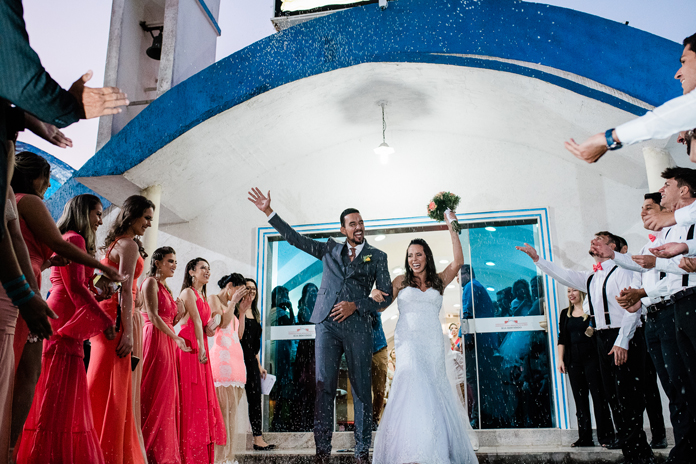 Paleta coral e nude em casamento no Rio de Janeiro &#8211; Bruna &#038; Diego