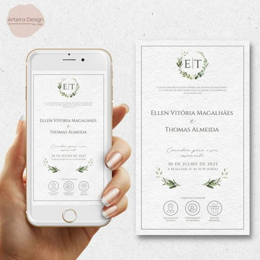 convite de casamento virtual interativo