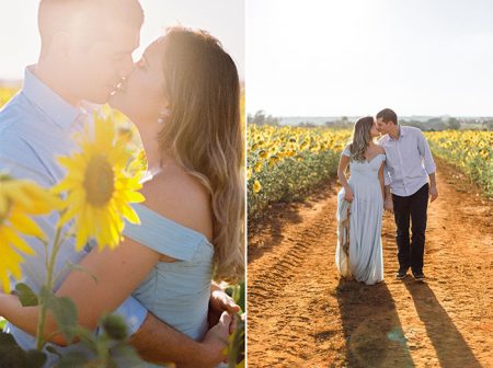 capa post: ensaio pre casamento no campo de girassol