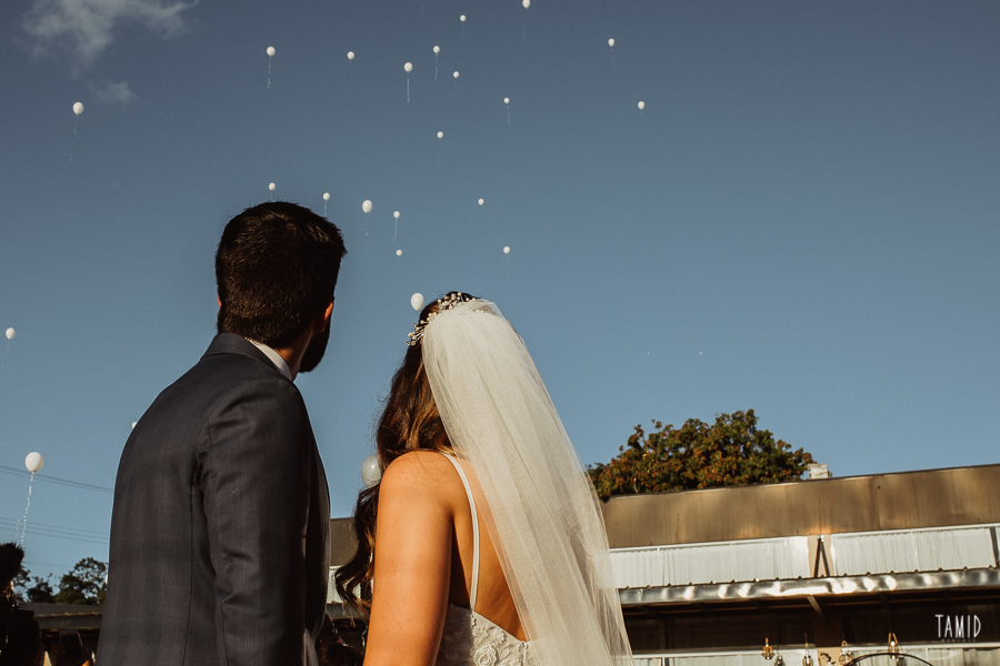 Céu azul e sol maravilhoso em casamento romântico em Marília &#8211; Isa &#038; Wesley