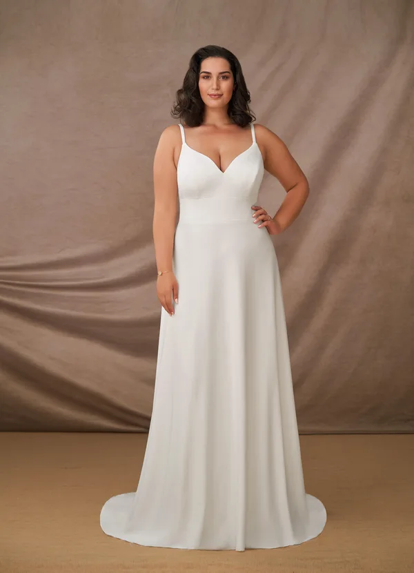 Vestido de noiva plus size simples