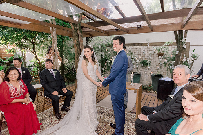Mini wedding romântico em tons pastel no Espaço Moni &#8211; Nathalie &#038; Gustavo