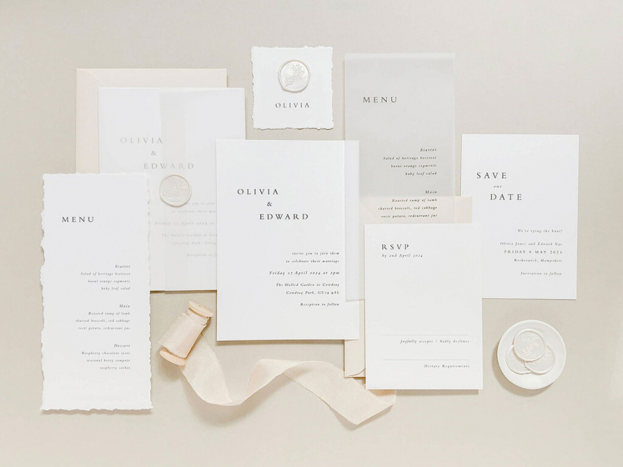 convite de casamento minimalista para mini wedding