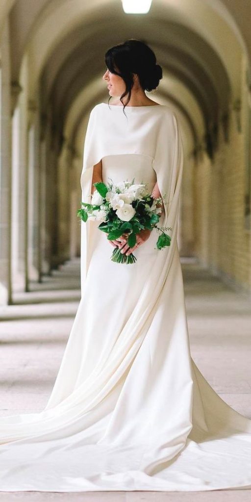  vestido-de-noiva-minimalista-com-capa