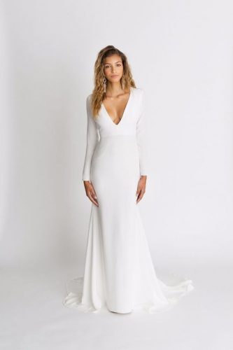 vestido de noiva minimalista 2019