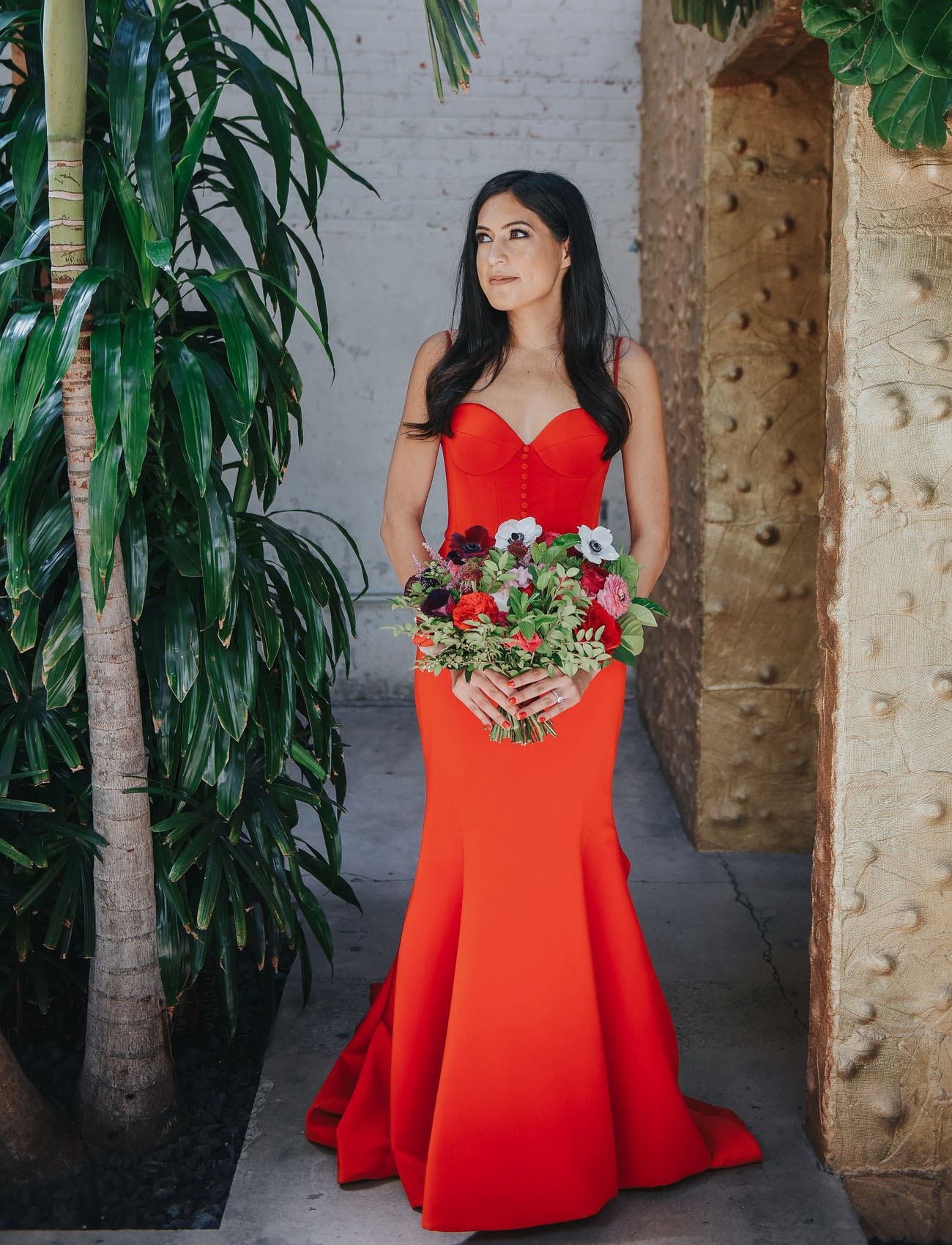 vestido de noiva vermelho