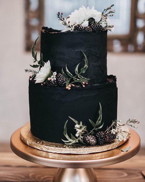  bolo-de-casamento-preto-dois-andares
