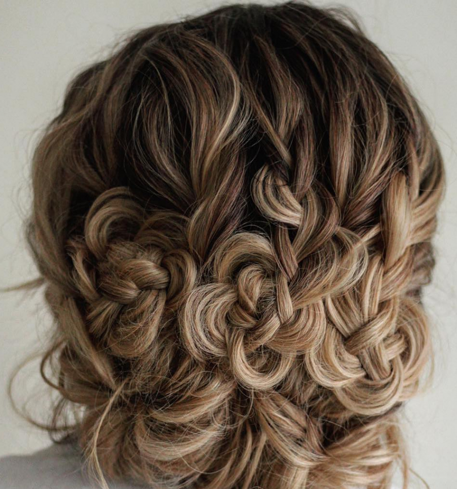  penteado de noiva cabelo com tranças