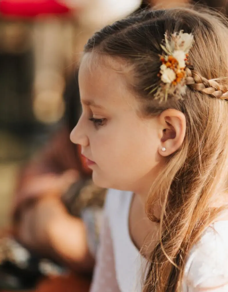 penteado estilo boho para daminha