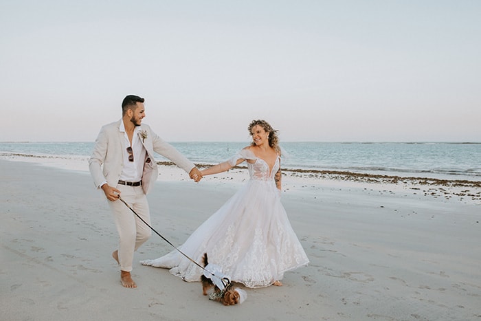 Casamento pé na areia com vibe boho em São Miguel dos Milagres – Camila & Matheus