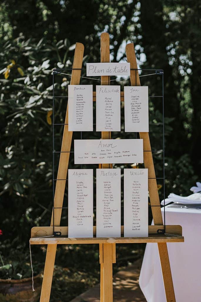 Mini wedding DIY sustentável no jardim de casa na França