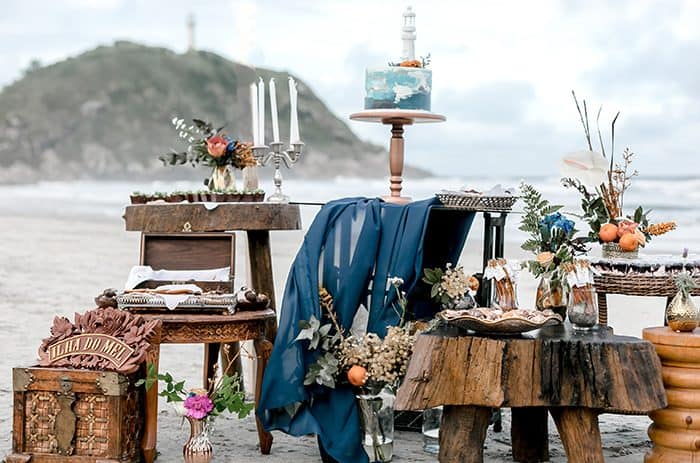 Destination wedding  leve, sustentável, DIY e pé na areia na Ilha do Mel &#8211; Pri &#038; César