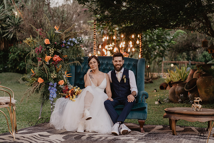 Casamento cheio de personalidade e sem protocolos no final da tarde em Brasília &#8211; Adriana &#038; Gabriel