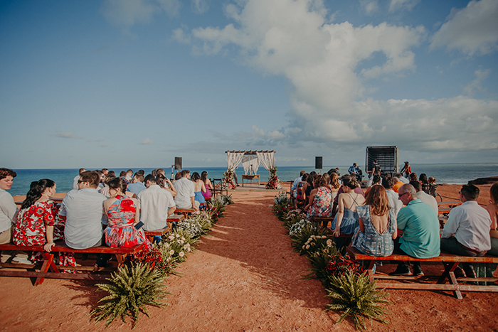 Casamento aconchegante e romântico de frente para o mar no Chapadão de Pipa &#8211; Ana Carolina &#038; Carlos