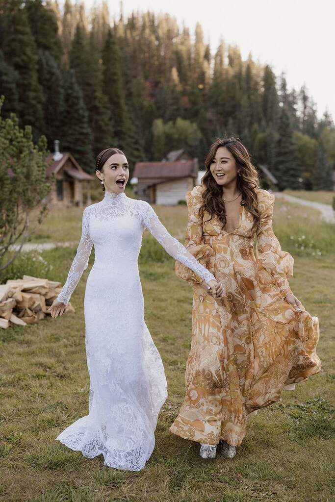  vestido longo para casamento no inverno