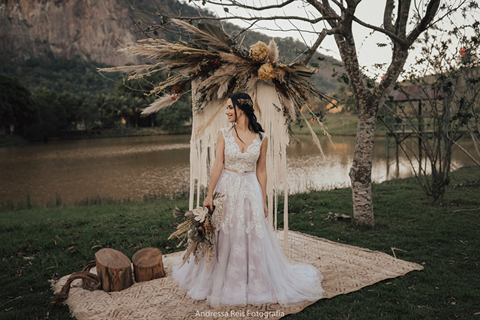 {Editorial Boho} Um Elopement Wedding ao ar livre cheio de criatividade e personalidade &#8211; Andressa &#038; Guilherme