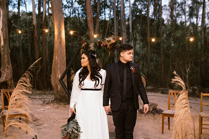 Casamento rústico com uma pegada industrial na floresta &#8211; Aline &#038; Vinícius