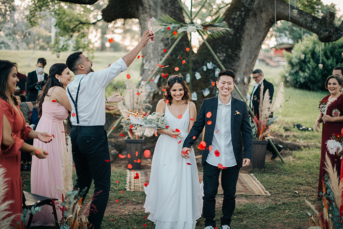 Charmosos casamento rústico com cerimônia ao ar livre no interior de São Paulo &#8211; Hannah &#038; Leandro 