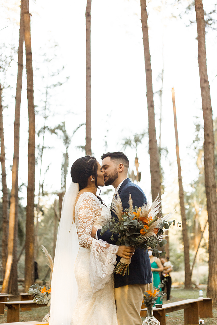 Mini wedding boho cheio de emoção no meio da floresta &#8211; Bianca &#038; Lucas