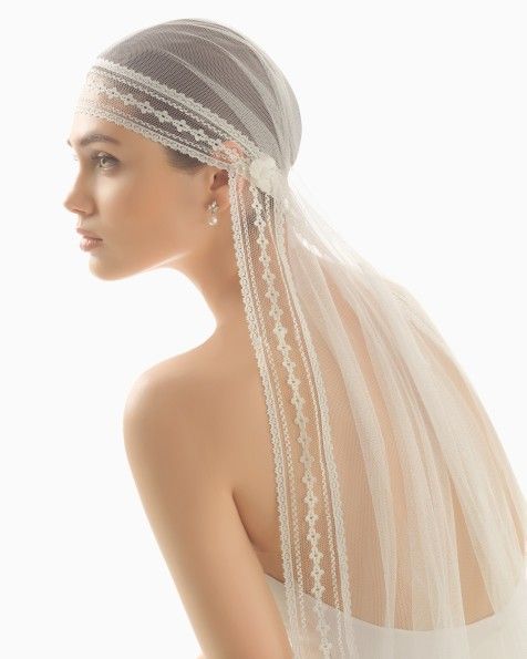 véu de noiva no estilo Juliet cap veils