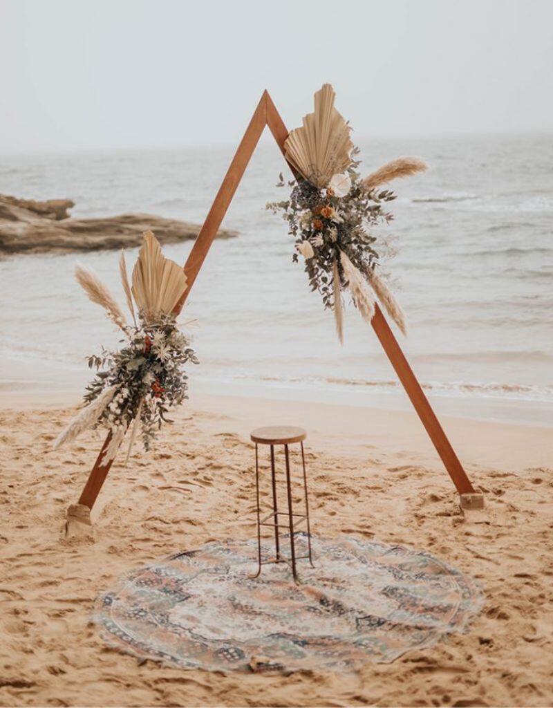  casamento boho simples na praia