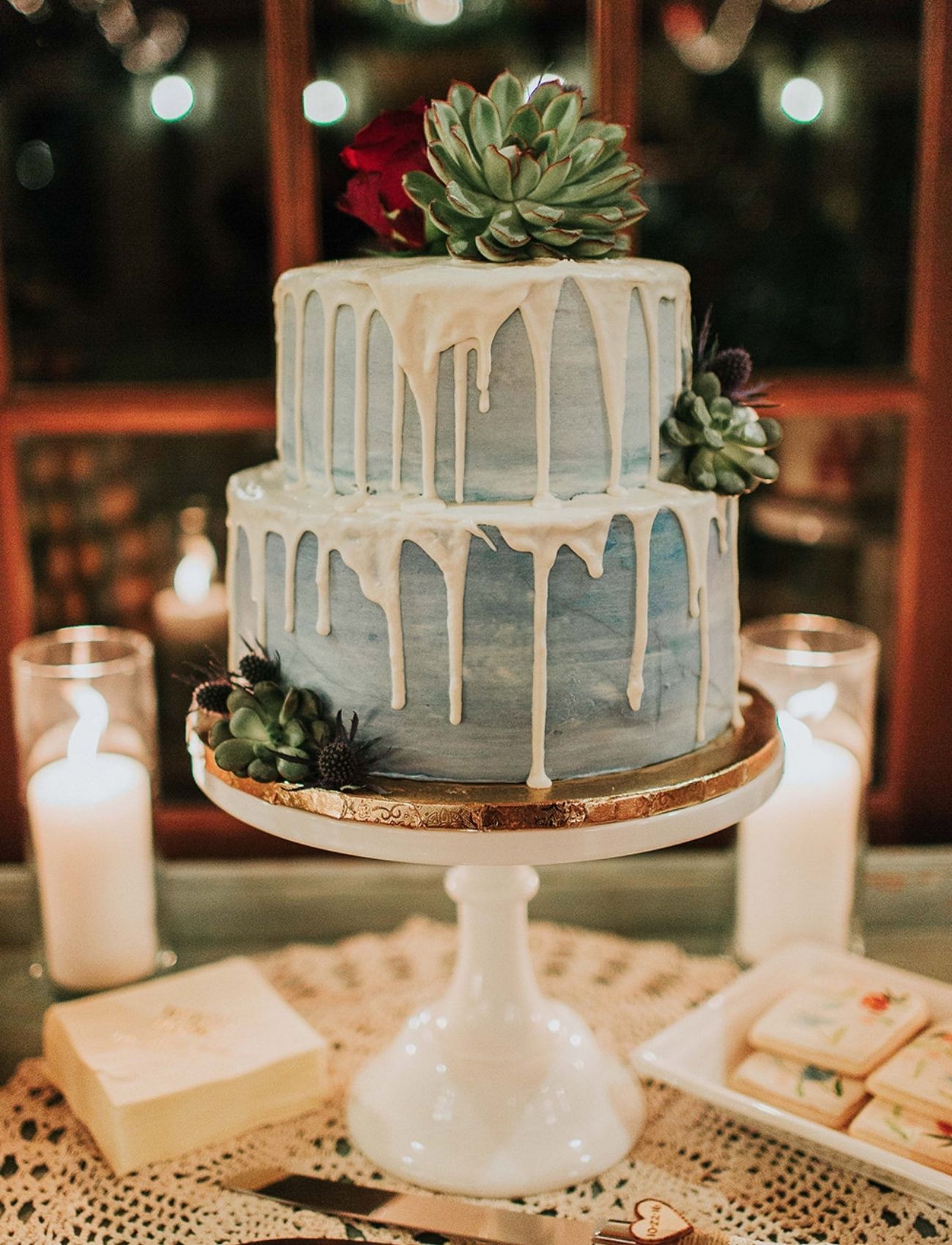 bolo de casamento verde