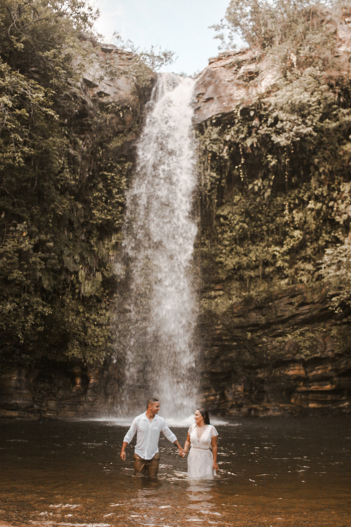 Elopement wedding adorável numa cachoeira em Goiás &#8211; Ingrid &#038; Márcio  