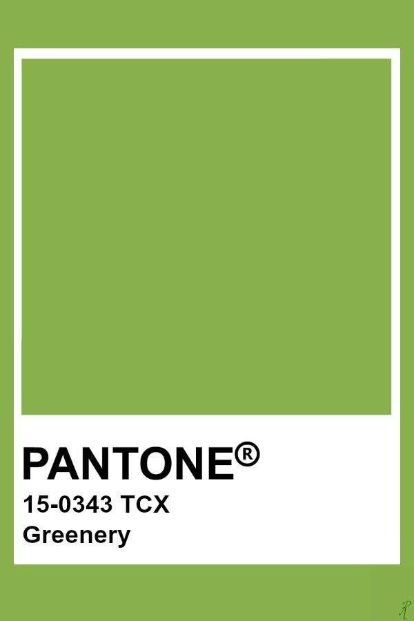 pantone greenery