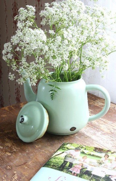 vaso para decoração de casamento verde
