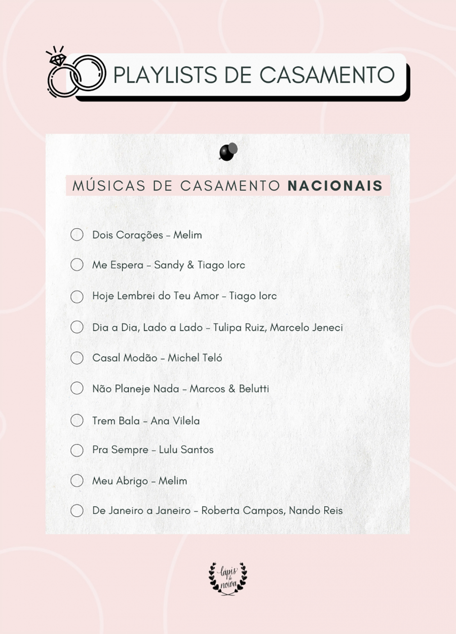  Playlists de Casamento - Blog