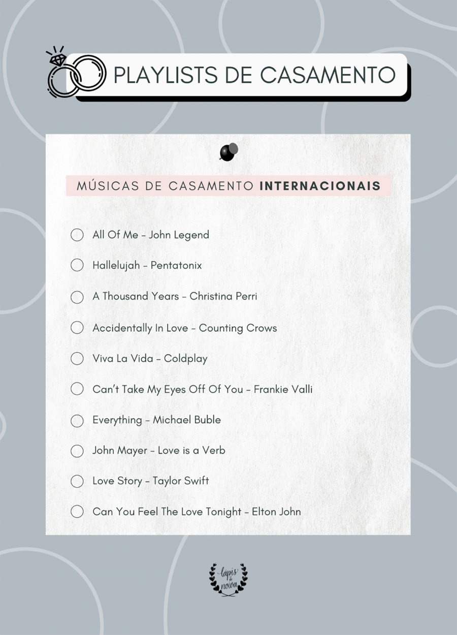  Playlists de Casamento - Blog