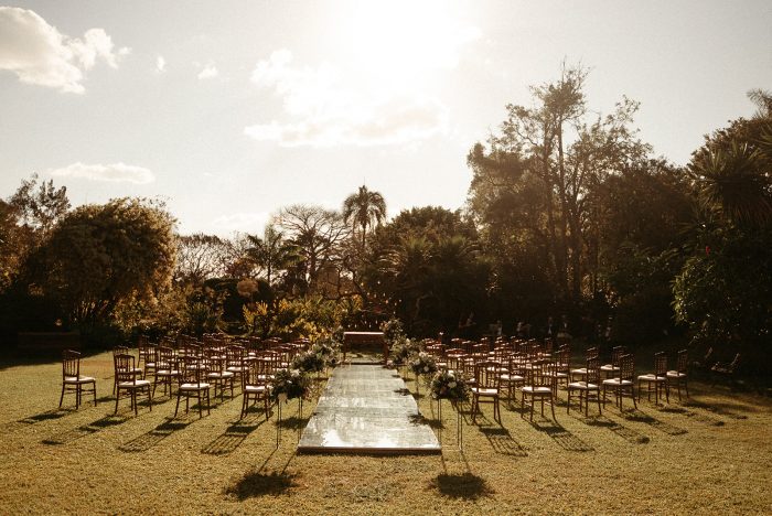 Casamento industrial com toque romântico num belo jardim para dizer &#8220;SIM&#8221; em Brasília &#8211; Milena &#038; Diego