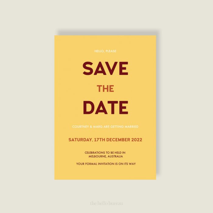  save the date com data do casamento