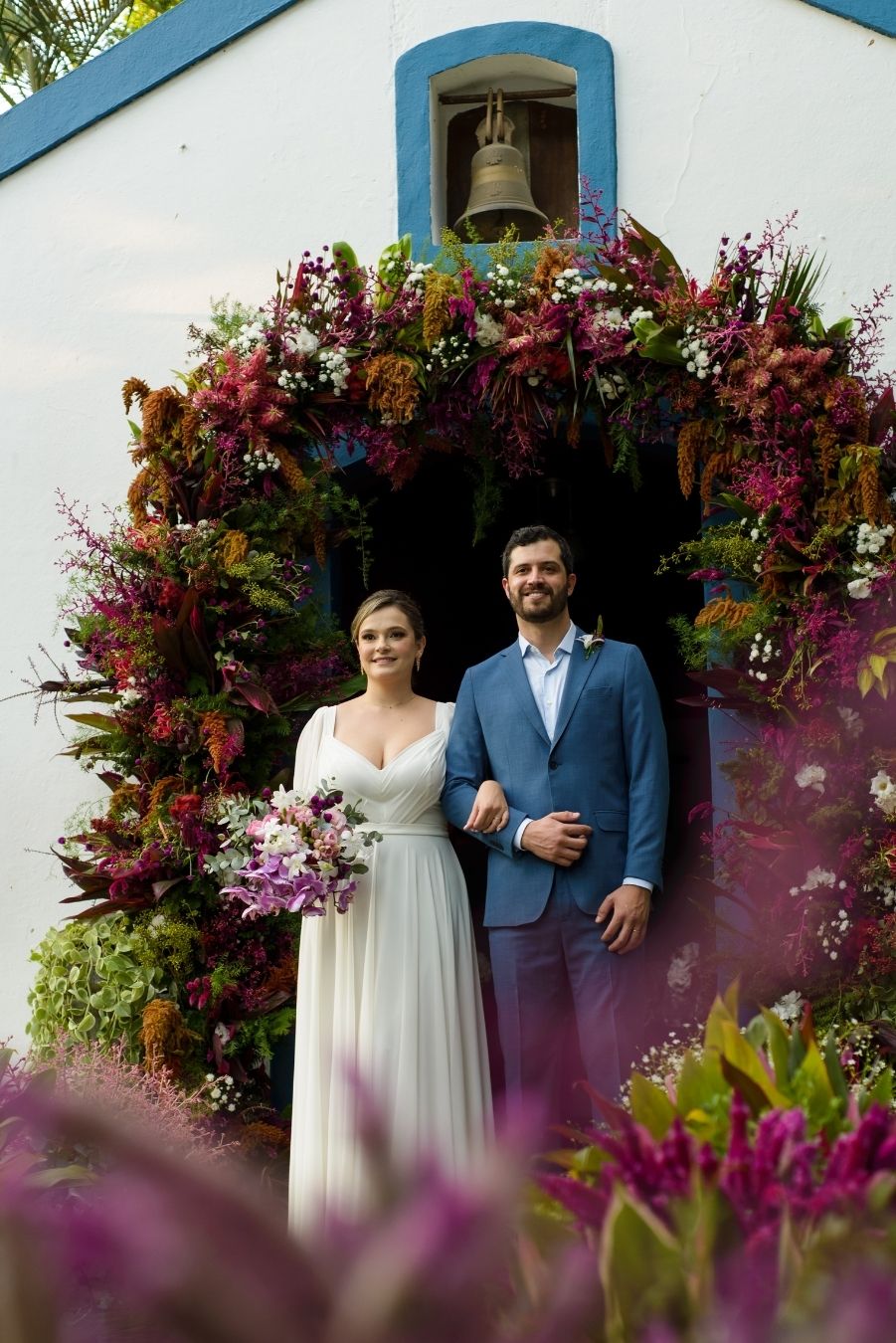 Casamento florido no litoral norte de São Paulo &#8211; Letícia &#038; Marcelo