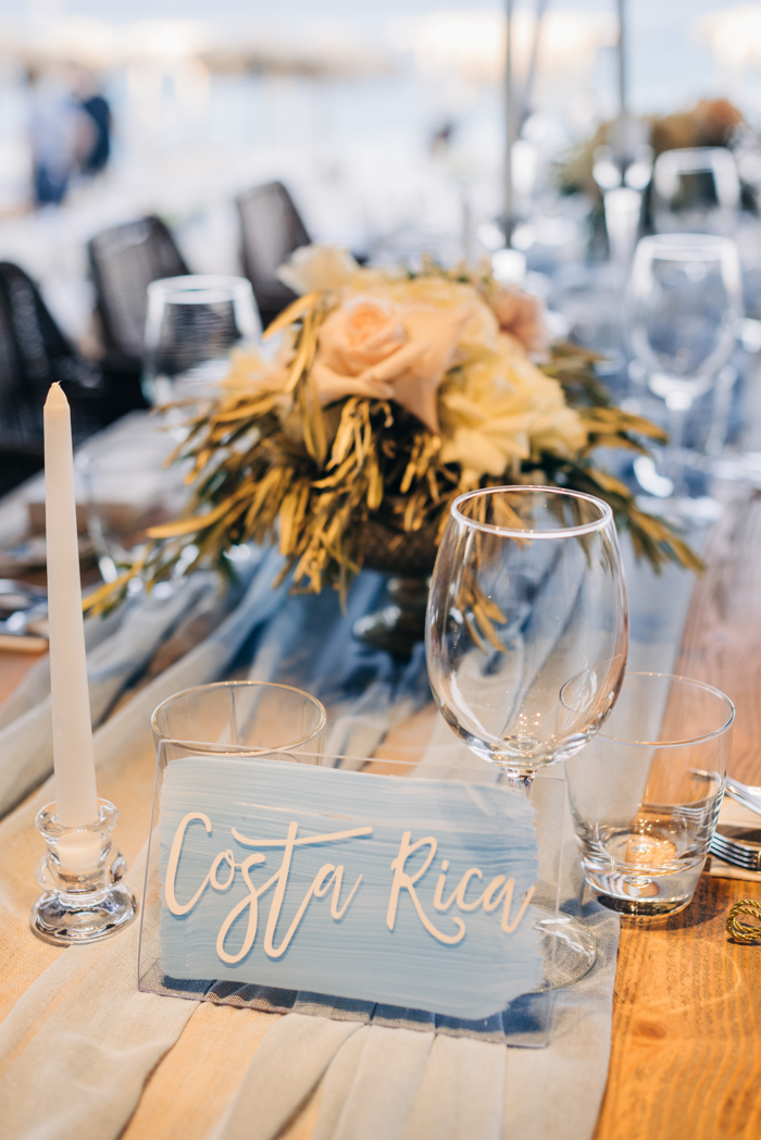 decoração de mesa para casamento azul