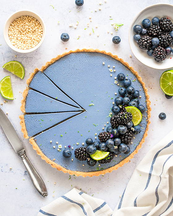  torta para casamento azul