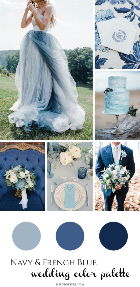  paleta de cores para casamento azul